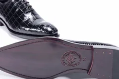 Liberty Exotic Men’s Crocodile Dress Shoes BMBAS12011 image 3