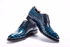 Men’s Dress Derby Shoes Crocodile Skin BMBAS12020 image 6