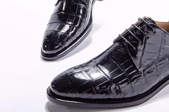 Men’s Genuine Crocodile Leather Lace Up Shoes BMBAS12023 image 6