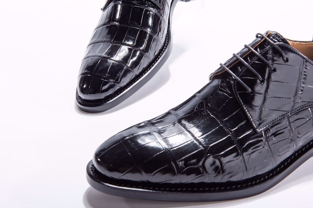 Men’s Genuine Crocodile Leather Lace Up Shoes BMBAS12023 image 6