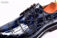 Men’s Derby Dress Shoes Crocodile Leather BMBAS12026 image 5