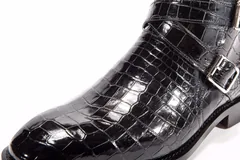 Genuine Crocodile Double Monk Strap Boot BMBAS12032 image 5