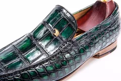 Retro Scale-Patterned Loafers BMGAS12034 image 6