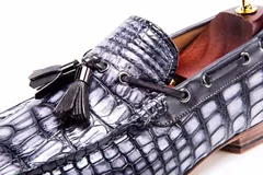 Scale-Patterned Tassel Loafers BMGAS12035 image 5