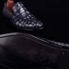 Crocodile Mens Loafers Leather Luxury Shoes BMGAS12051 image 7