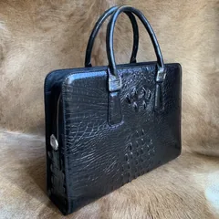 Mens Genuine Crocodile Leather Briefcase XMBAB12027 image 6
