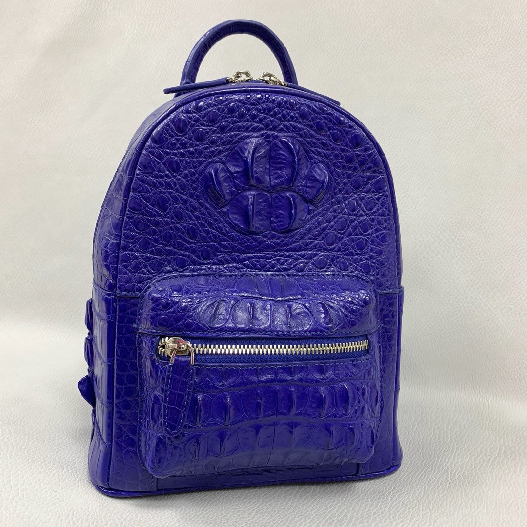 Lady Crocodile Hornback Leather Colorful Backpack XFCAB12031 image 6