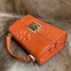 Full Leather Handbag Crocodile Shoulder Bag XFOAB12038 image 6