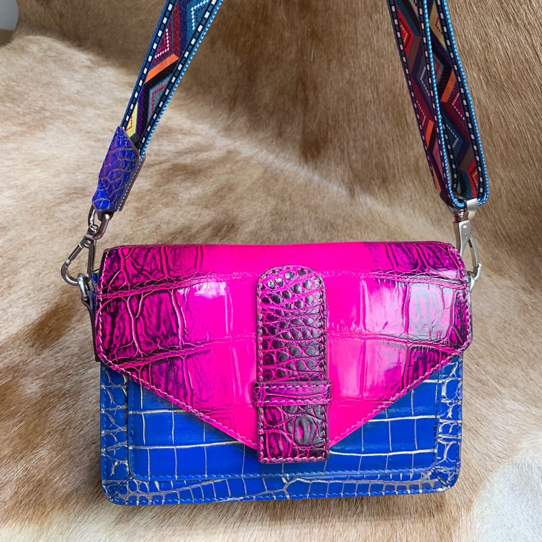 Colorful Chain Alligator Leather Shoulder Bags XFCAB12040 image 7