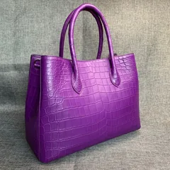 Alligator Leather Tote Handle Bag XFPAB12041 image 6