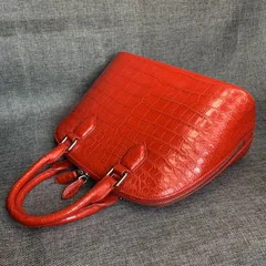 Womens Alligator Double Handle Small Shell Bag XFRAB12044 image 2