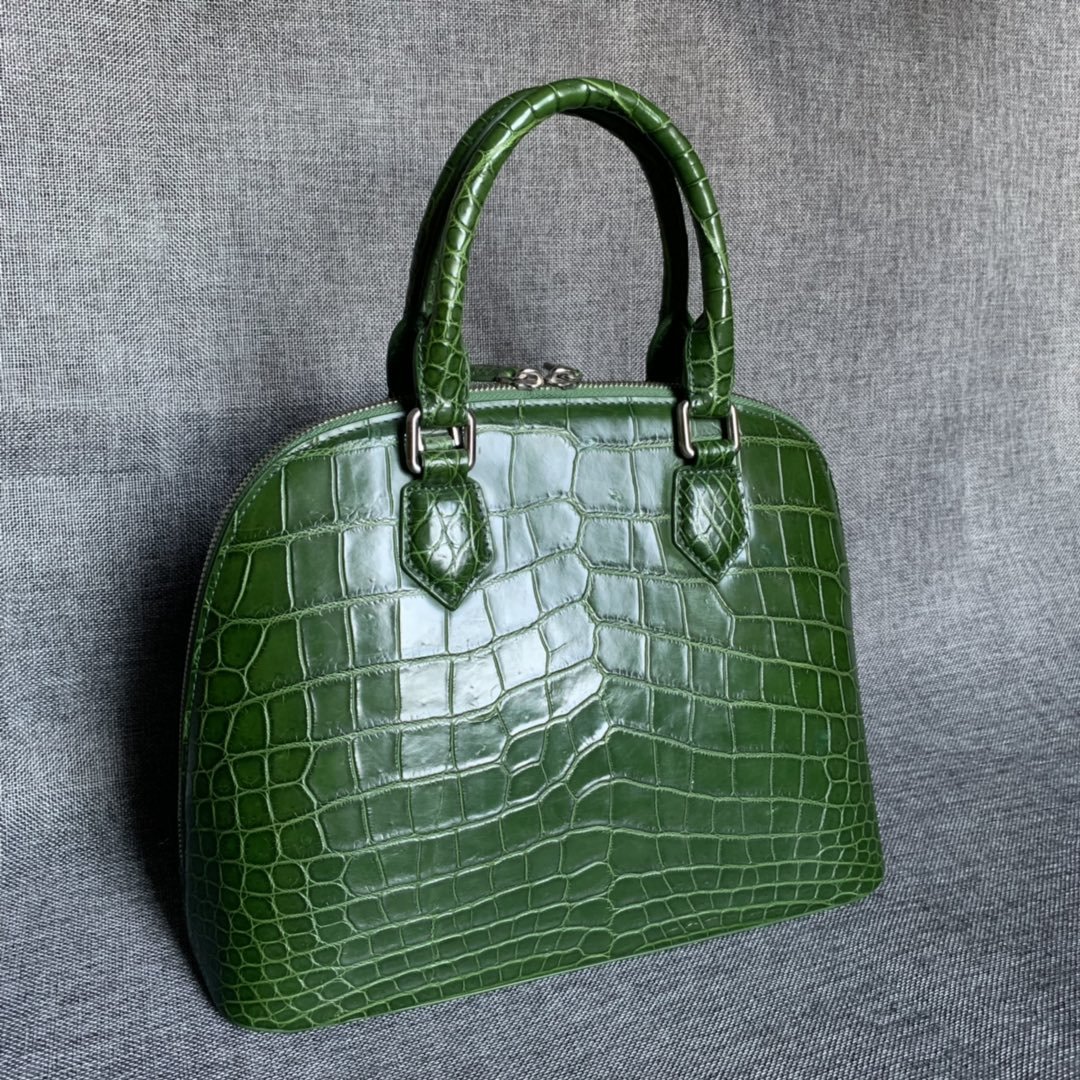 Alligator Double Handle Shell Bag Tote Bag XFGAB12045 image 6