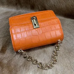 Womens Genuine Alligator Belly Leather Flap Chain Bag XFOAB12050 image 7