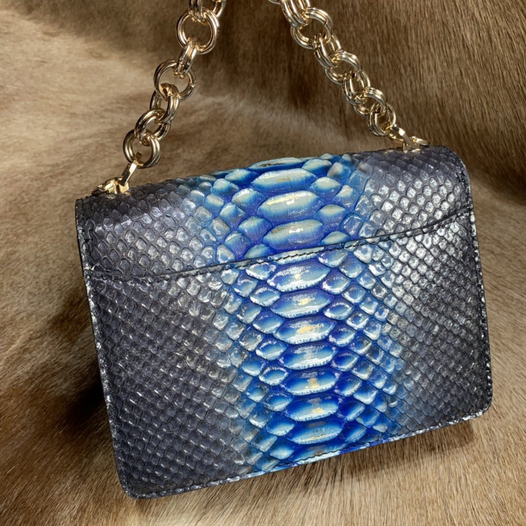 Natural Python Leather Sling Bag XFBPB12055 image 6