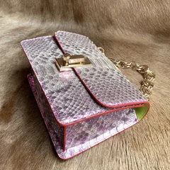 Fashion Python Skin Clutch Wallet Sling Bag XFPPB12058 image 6