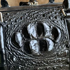 Scale-Patterned Travel Weekend Bag XFBAB12070 image 6