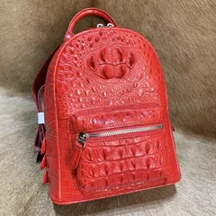 Crocodile Vegan Structured Dome Fashion Backpack XFRAB12072 image 5
