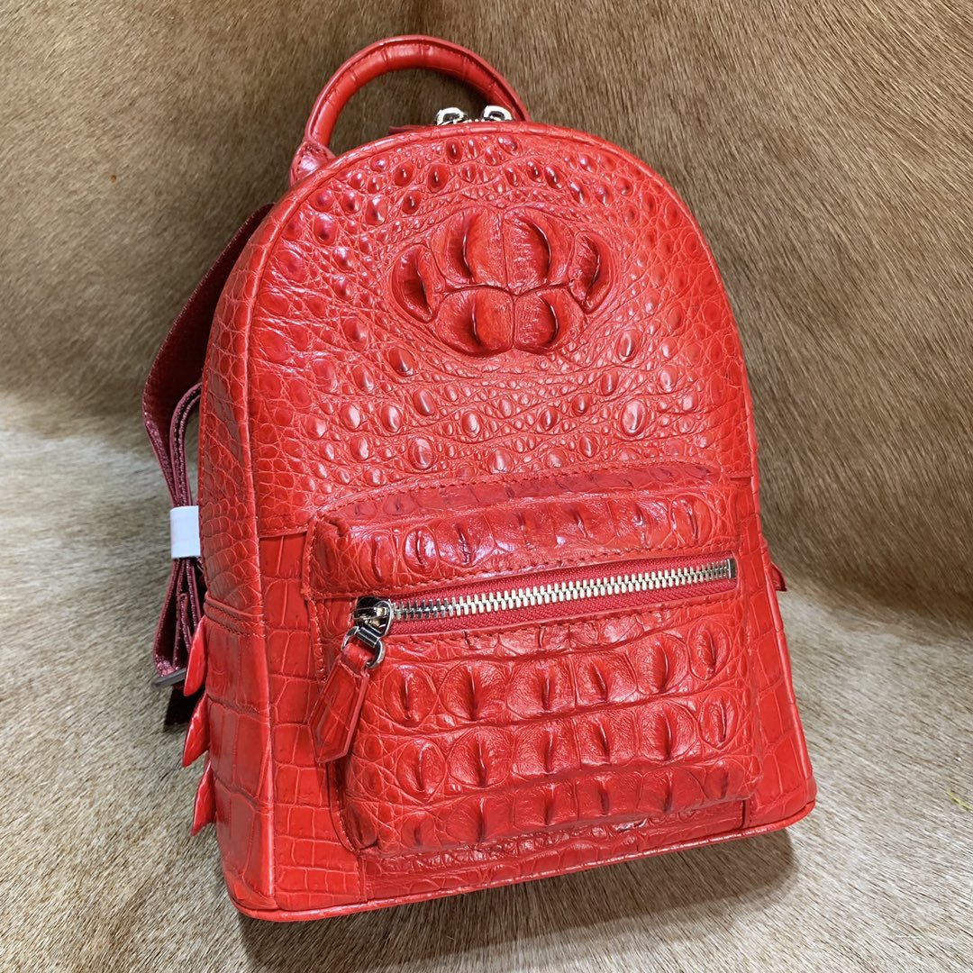 Crocodile Vegan Structured Dome Fashion Backpack XFRAB12072 image 5