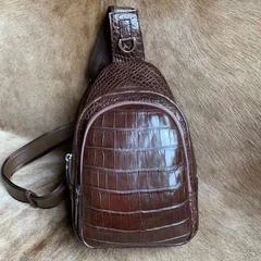 Smart Alligator Leather Anti-theft Backpack XMBAB12081 image 7