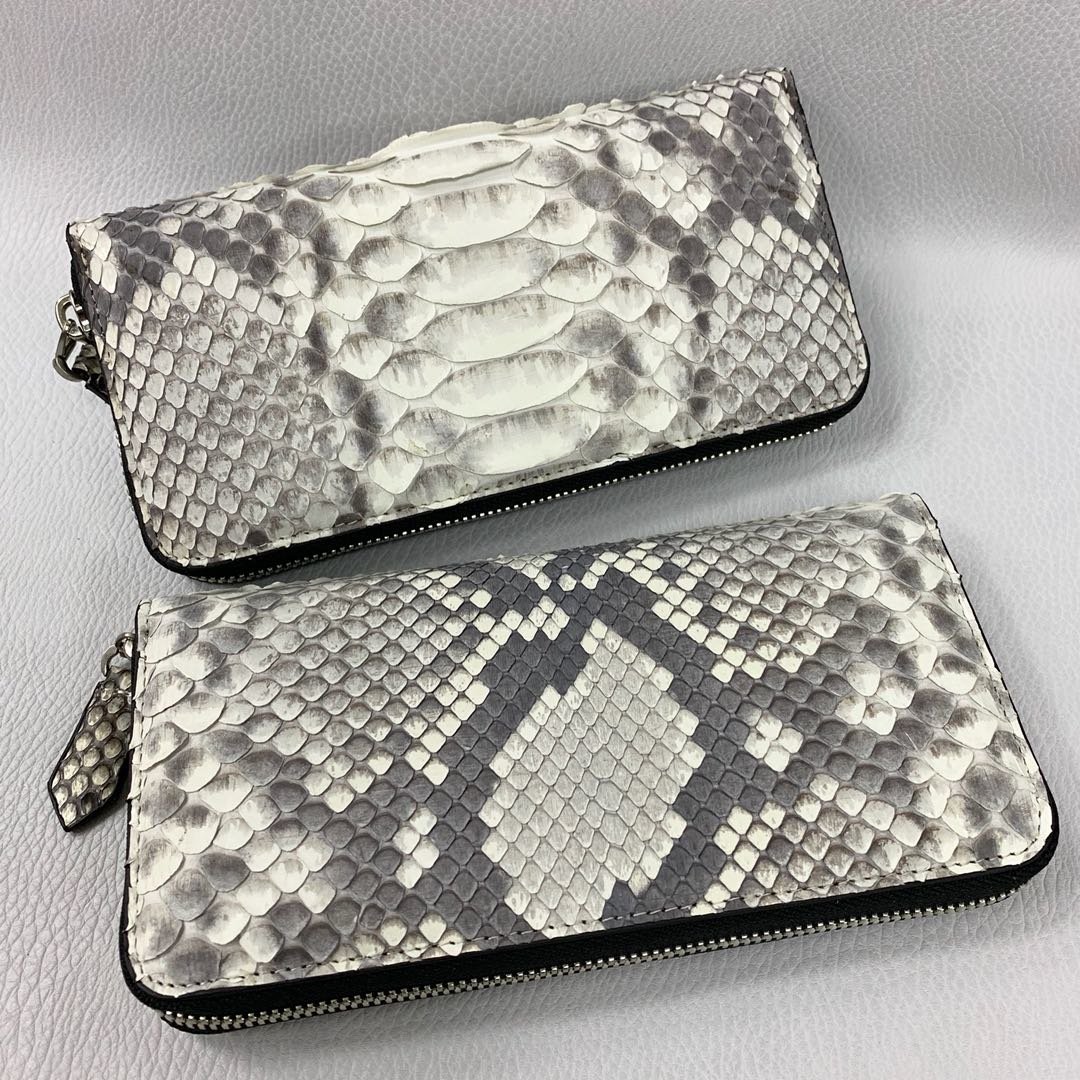 Python Leather Zip Clutch XMCPB12084 image 5