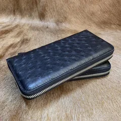 Men’s Long Business Ostrich Leather Wallet XMBOB12086 image 5