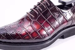 Mens Alligator Lace Up Shoes BMBAS12001 image 8