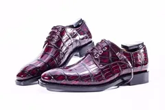Dress Shoes Manufacturers Wholesale Alligator Shoes BMBAS12004 image 7