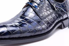 Handmade Classic Office Alligator Leather Dress Shoes BMBAS12005 image 8