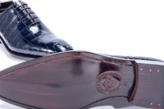 Leisure Fashion Business Alligator Pattern Leather Shoes BMBAS12008 image 7