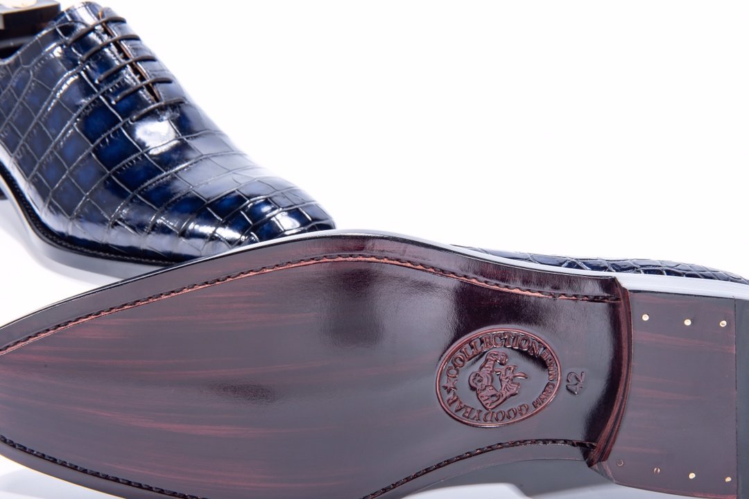 Leisure Fashion Business Alligator Pattern Leather Shoes BMBAS12008 image 7