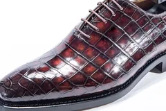 Scale-Patterned Pointed Business Shoes BMBAS12009 image 6