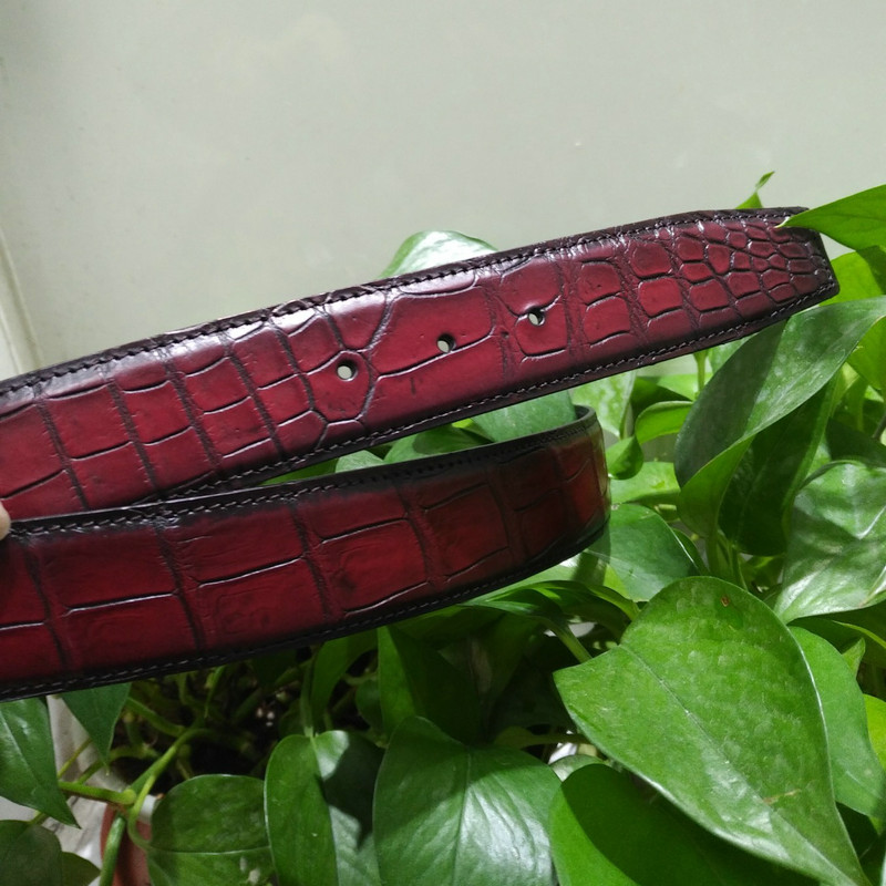 Men Crocodile Skin Belt FMRCB12002 image 4