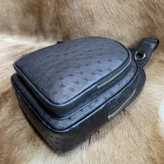 Ostrich Leather Crossbody Backpack XMBOB12012 image 7