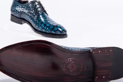 Men’s Dress Derby Shoes Crocodile Skin BMBAS12020 image 7