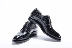 Men’s Genuine Crocodile Leather Lace Up Shoes BMBAS12023 image 7