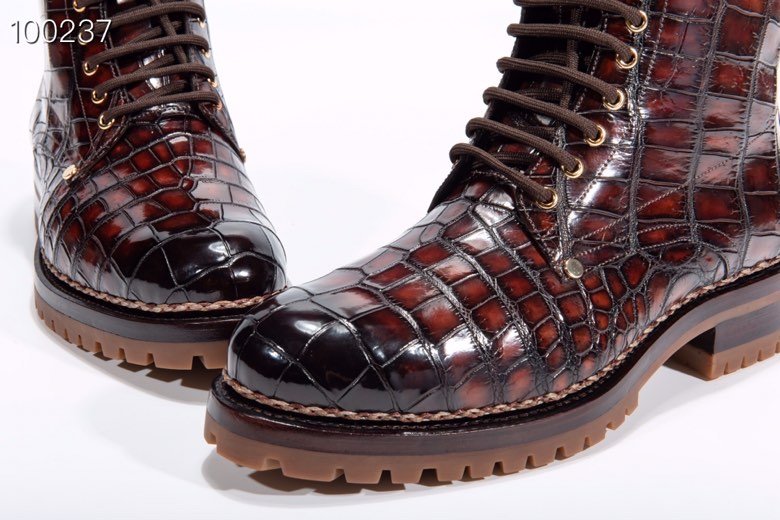 Genuine Crocodile High-Top Formal Boots BMBAS12029 image 6