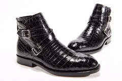 Genuine Crocodile Double Monk Strap Boot BMBAS12032 image 6