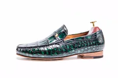 Retro Scale-Patterned Loafers BMGAS12034 image 7
