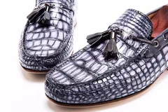 Scale-Patterned Tassel Loafers BMGAS12035 image 6