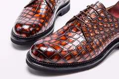 Exotic Men’s Crocodile Dress Shoes Exclusive Collection BMBAS12040 image 6