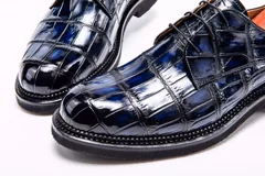 Men’s Dress Shoes Crocodile Leather Formal Business Shoes BMBAS12041 image 6