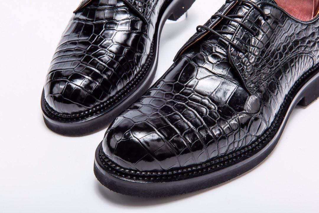 Men’s Crocodile Dress Shoes Leather Business Shoes BMBAS12043 image 7