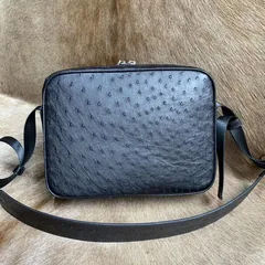 Real Ostrich Skin Men Casual Bag XMBOB12015 image 7