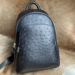 Ostrich Anti-theft Leather Backpack XMBOB12029 image 7