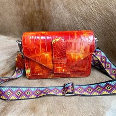 Colorful Chain Alligator Leather Shoulder Bags XFCAB12040 image 1