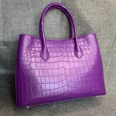 Alligator Leather Tote Handle Bag XFPAB12041 image 7