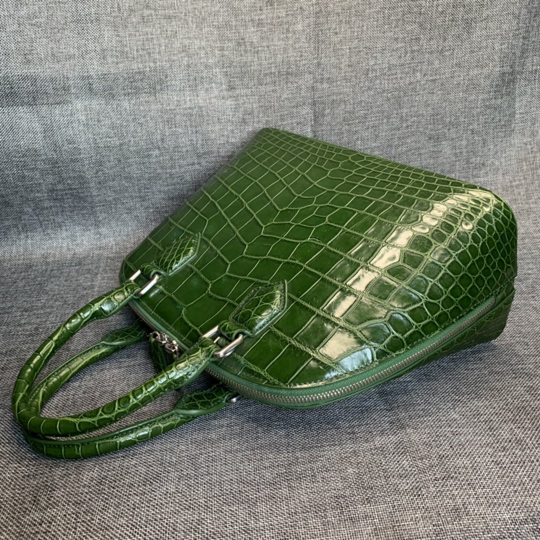 Alligator Double Handle Shell Bag Tote Bag XFGAB12045 image 7