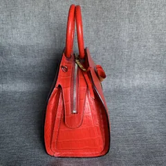 Alligator Leather Shell Clutch Bag XFRAB12049 image 6