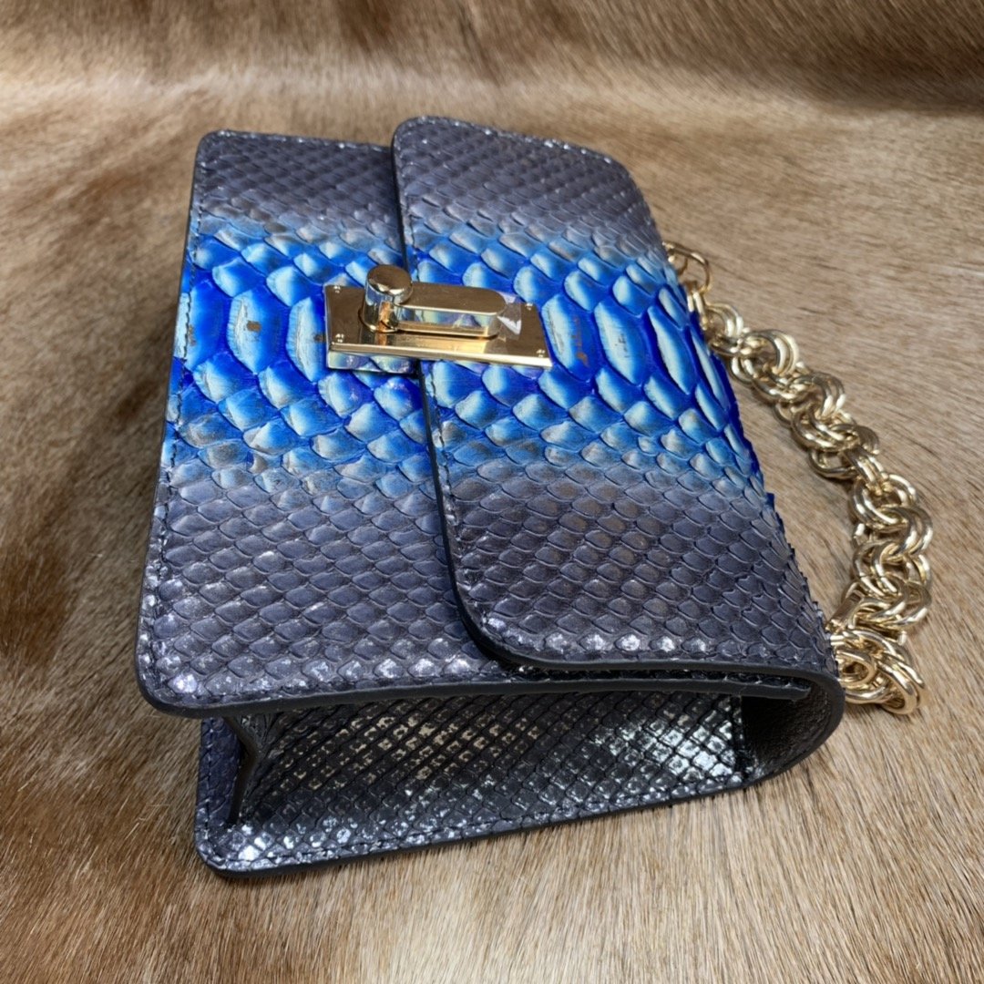 Natural Python Leather Sling Bag XFBPB12055 image 7