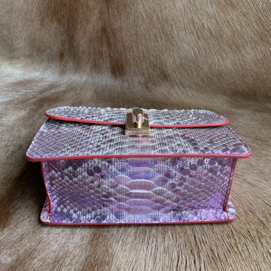 Fashion Python Skin Clutch Wallet Sling Bag XFPPB12058 image 7